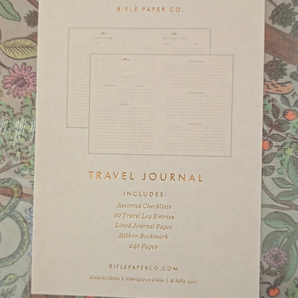 ♥️BUY 5 GET 3 FREE Safari Travel Journal,Retail Price $30.00 USD,Size 8